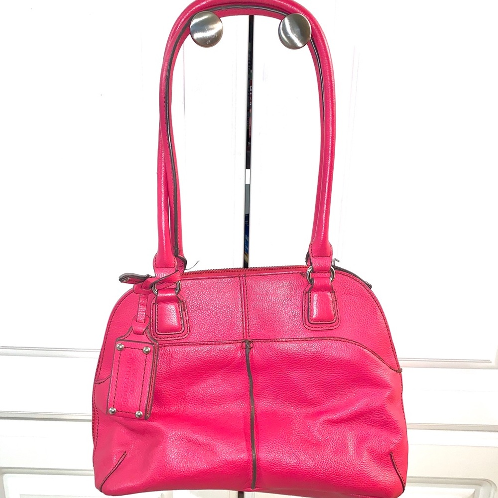 Tignanello Fushia Leather Satchel